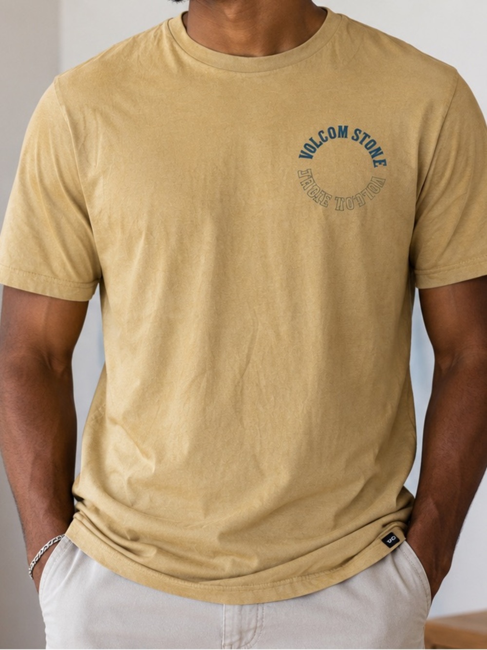 Volcom Men’s Short Sleeve Tee - Mustard Gold
